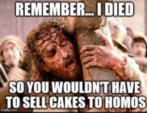 No cakes for homos!
